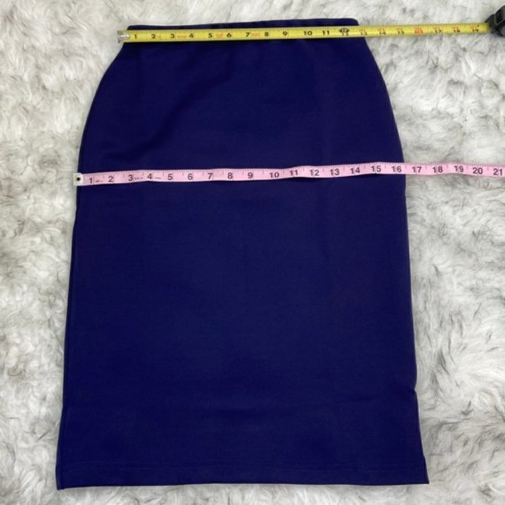 Line & Dot NWT Blue Peplum Pencil Skirt Size Small - Picture 5 of 16